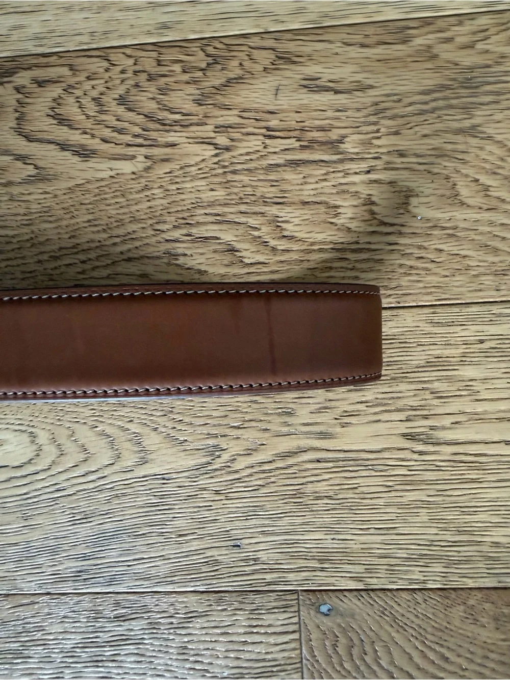 Ralph Lauren Purple Label Stitched Leather Belt Western Gold Luxury Italy 38 XL